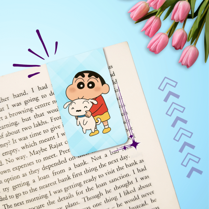 Shinchan and Shiro | Magnetic Bookmark